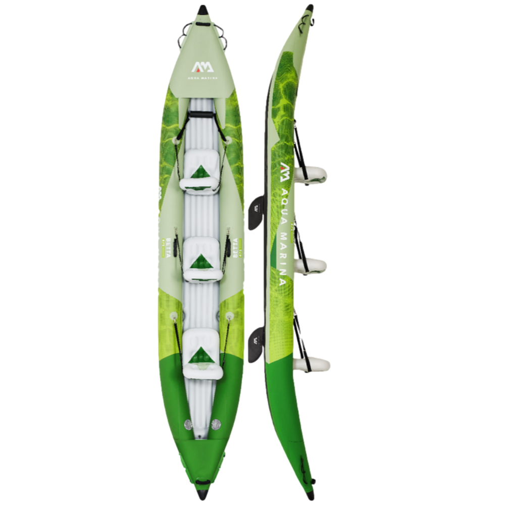 AQUA MARINA Betta BE-475 קיאק לשלושה אנשים עם שלושה משוטים - דוגית