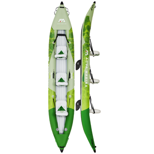 AQUA MARINA Betta BE-475 קיאק לשלושה אנשים עם שלושה משוטים