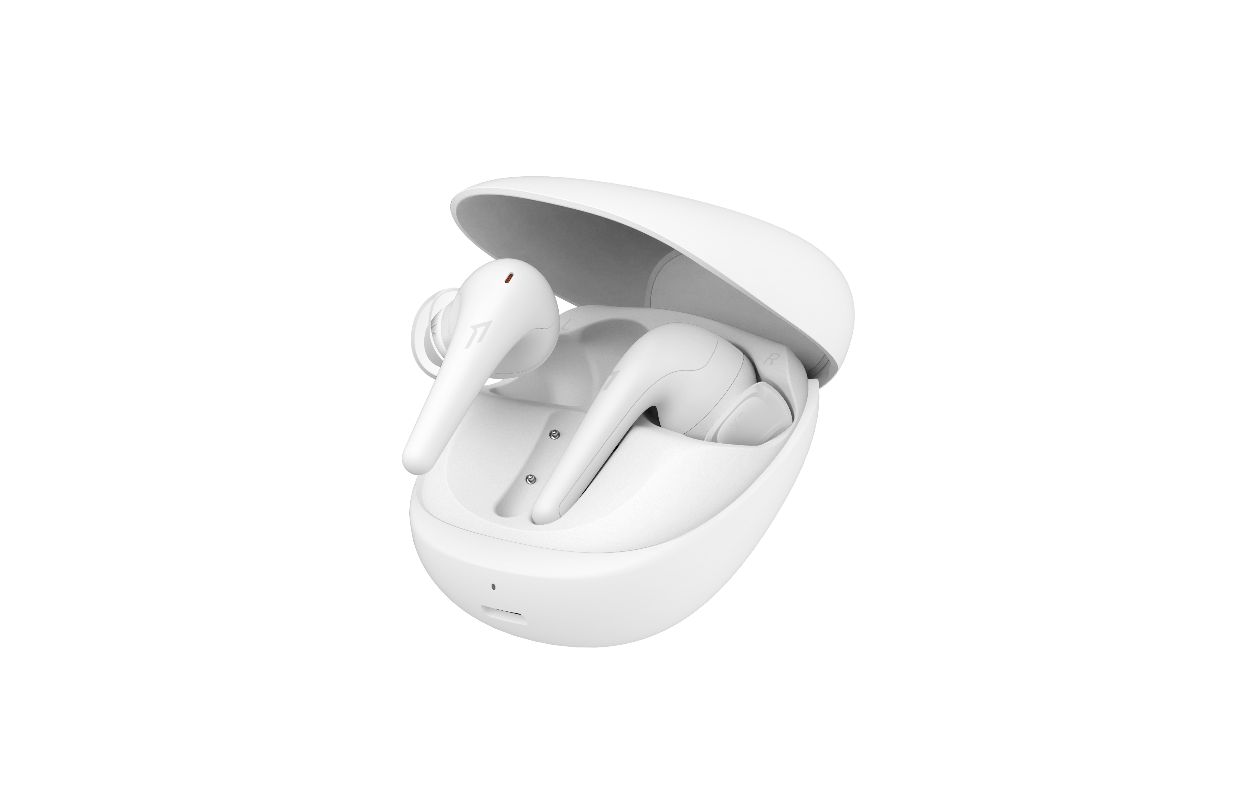 1MORE Aero אוזניות כפתור אלחוטיות TWS עם סינון רעשים אקטיבי בצבע לבן
