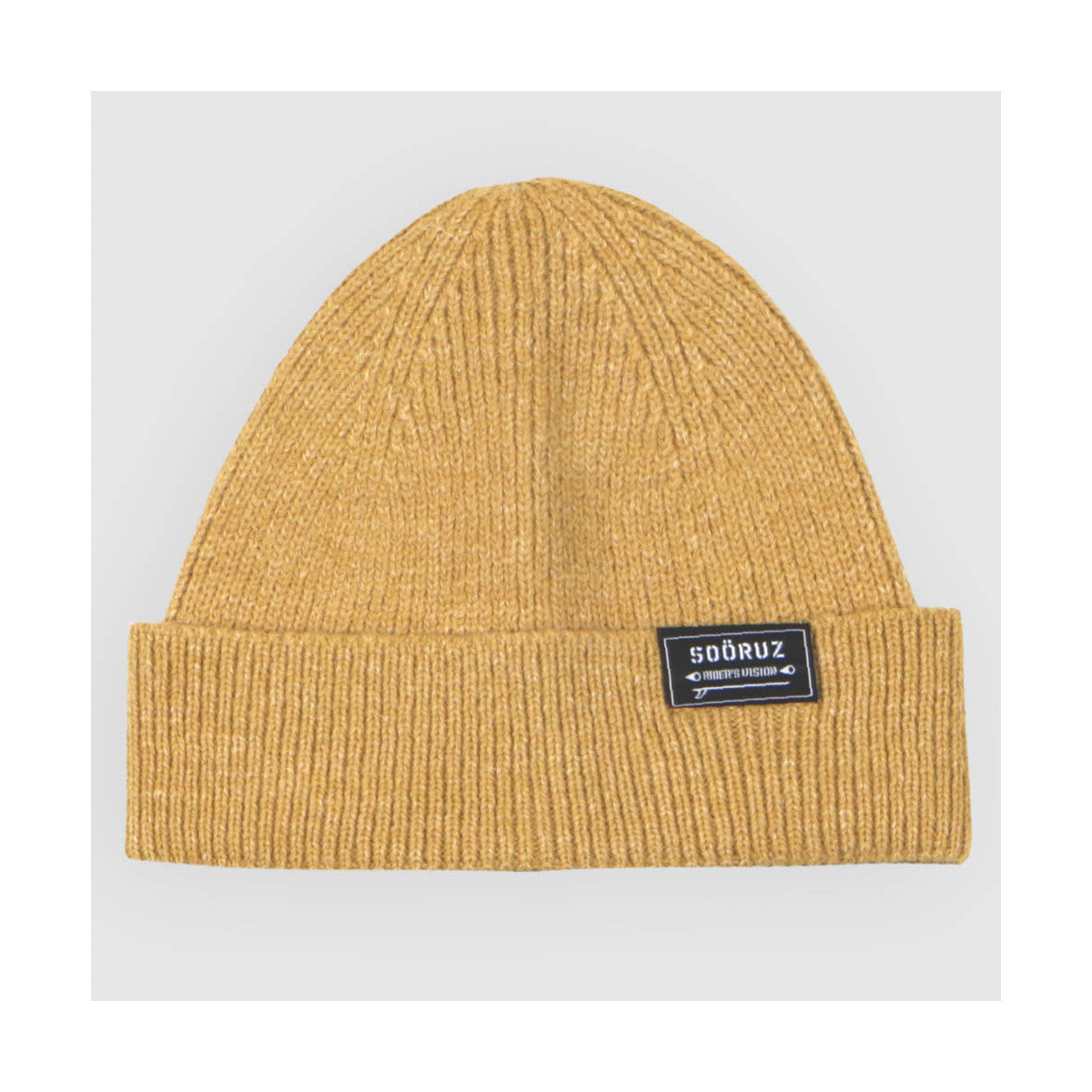 SOORUZ Beanie simple כובע צמר צהוב עם לוגו קטן 2022/23