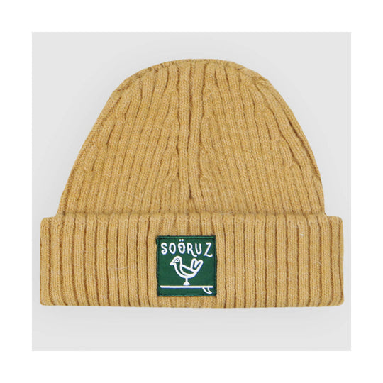 SOORUZ Beanie Surfchick כובע צמר צהוב עם לוגו 2022/23