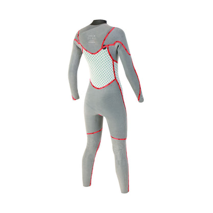 SOORUZ GURU Women 3/2 Chest-Zip Oysterprene חליפת גלישה לנשים 2/3 מ"מ צבע אדום קיץ 2022