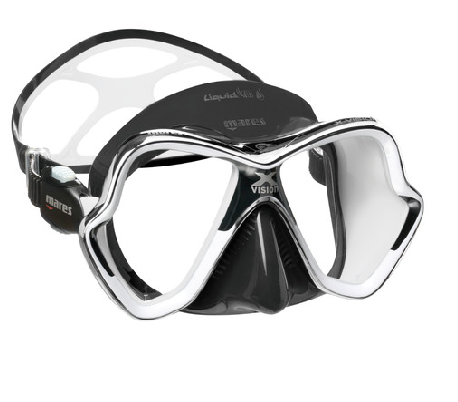 MARES X-Vision Chrome LiquidSkin מסכת צלילה (אפשרות לאופטיות) - דוגית