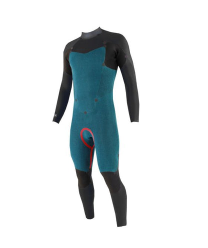 SOORUZ FIGHTER 3/2 Back-Zip Oysterprene חליפת גלישה לגברים רוכסן אחורי 2/3 מ"מ צבע אדום דגם 2022