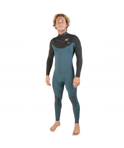 SOORUZ GURU PRO 3/2 Chest-Zip Oysterperne חליפת גלישה 2/3 מ"מ לגברים רוכסן חזה 2022 בצבע כחול