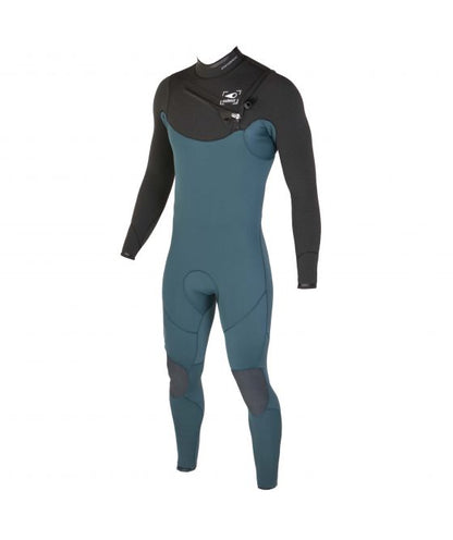 SOORUZ GURU PRO 3/2 Chest-Zip Oysterperne חליפת גלישה 2/3 מ"מ לגברים רוכסן חזה 2022 בצבע כחול
