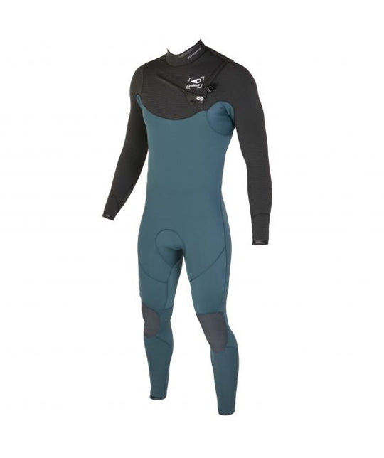 SOORUZ GURU PRO 3/2 Chest-Zip Oysterperne חליפת גלישה 2/3 מ"מ לגברים רוכסן חזה 2022 בצבע כחול