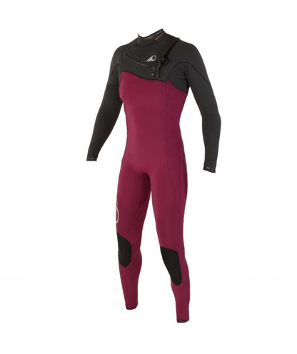 SOORUZ GURU Women 3/2 Chest-Zip Oysterprene חליפת גלישה לנשים 2/3 מ"מ צבע אדום חורף 2022