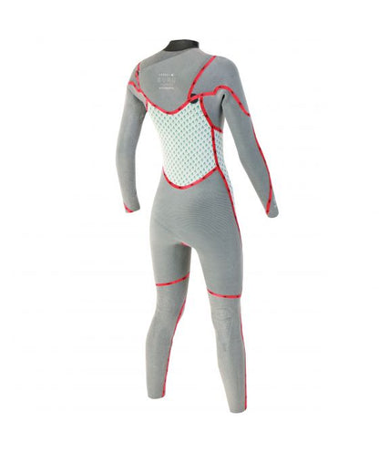 SOORUZ GURU Women 3/2 Chest-Zip Oysterprene חליפת גלישה לנשים 2/3 מ"מ צבע שחור 2022