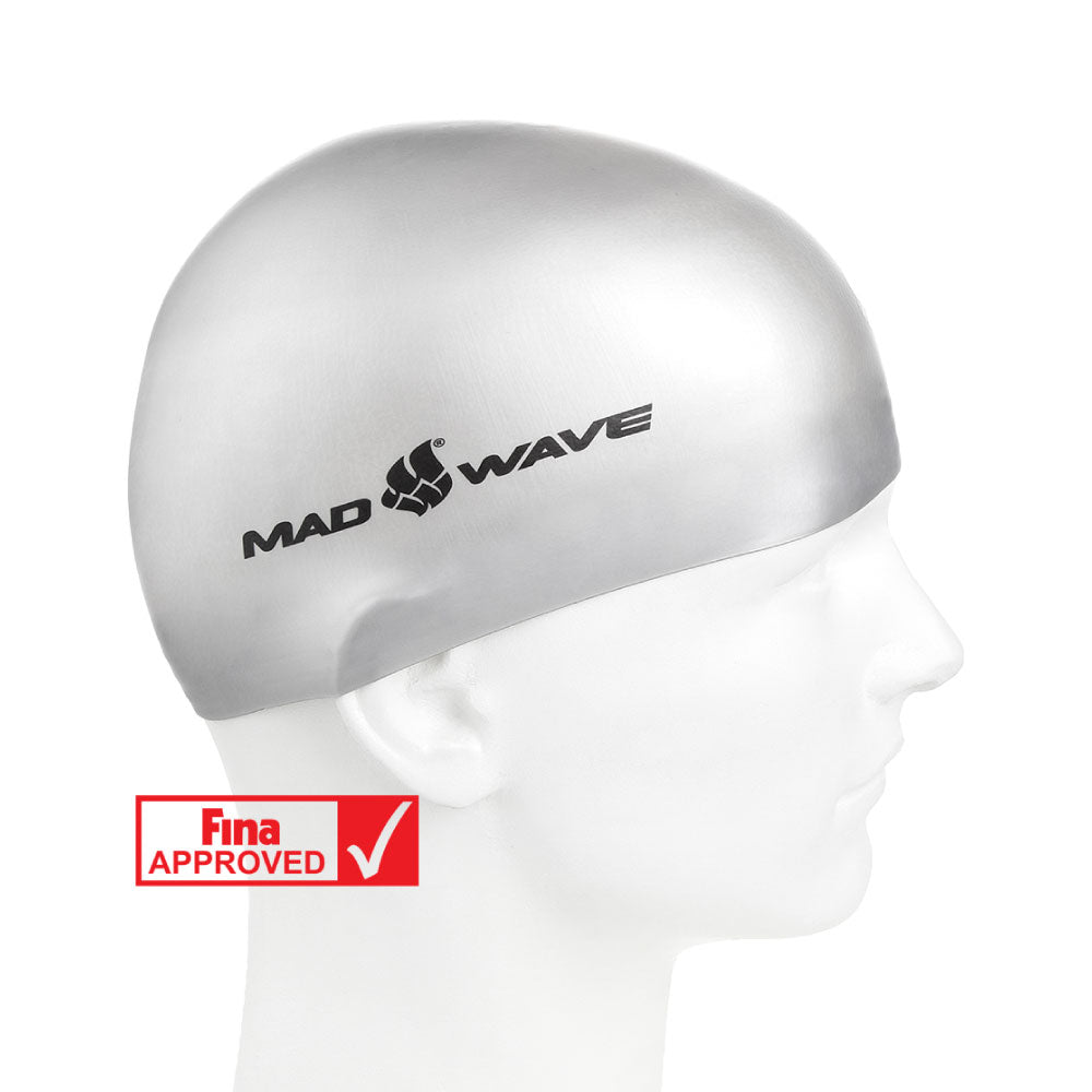 כובע שחייה Mad Wave Intensive Silicone Solid - דוגית