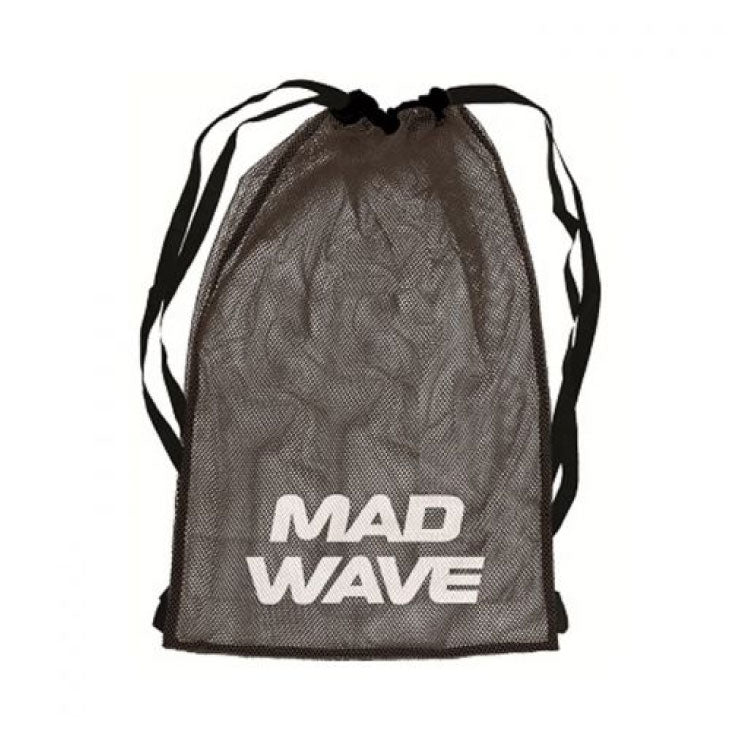 תיק שחייה - תיק רשת לציוד שחיה - Mad Wave Sack Dry Mesh Bag שחור - דוגית