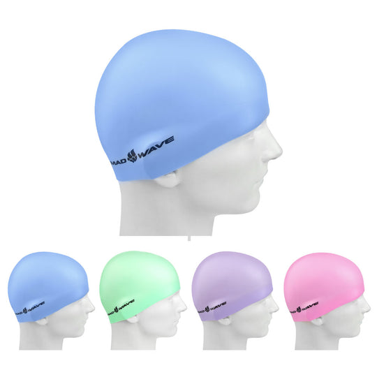 כובע שחייה Mad Wave Pastel Silicone Solid