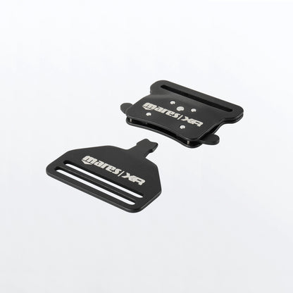 MARES etal buckle Aluminum Black - XR Line אבזם שחור - דוגית