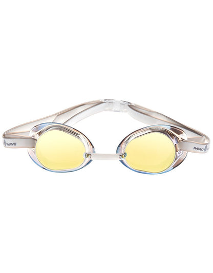 Mad Wave Racing Goggles Racer SW Mirror Azure משקפת שחייה מראה