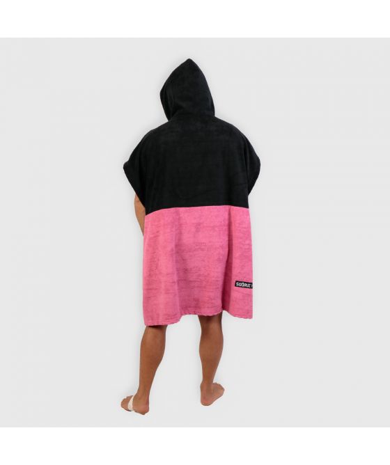 SOORUZ Poncho PUNCH Microfiber פונצ'ו שני גוונים עם כיס קנגרו