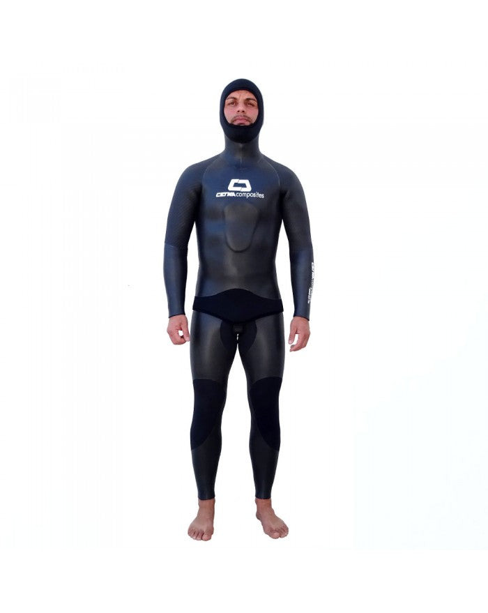 CETMA Spearfishing Carbon Skin Pro Wetsuit 5mm חליפת צלילה חופשית לדייג חניתות 5 מ"מ