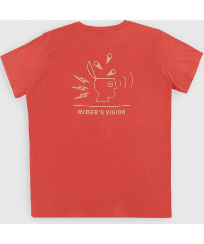 SOORUZ T-Shirt Bio BRAIN חולצת טי קצרה לגברים בצבע אדום