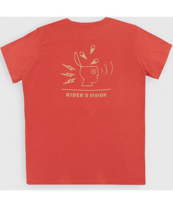 SOORUZ T-Shirt Bio BRAIN חולצת טי קצרה לגברים בצבע אדום