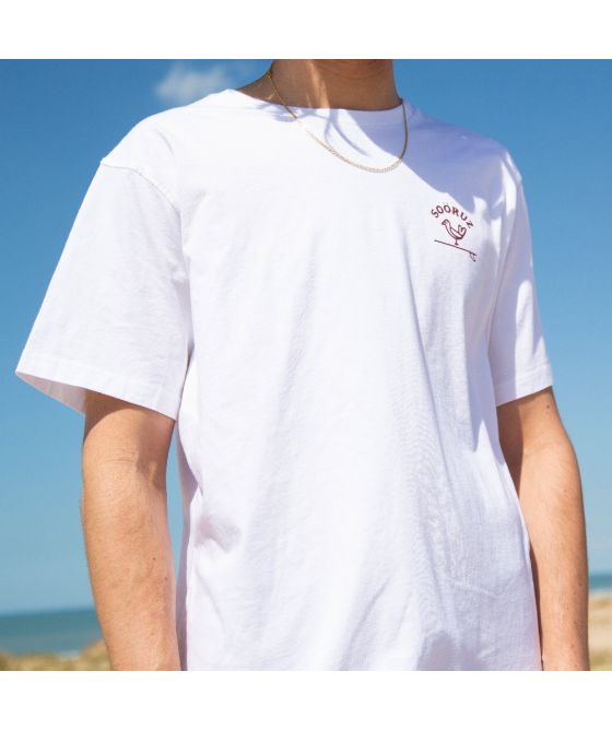 SOORUZ T-Shirt Bio CHICK חולצת טי קצרה לגברים בצבע לבן
