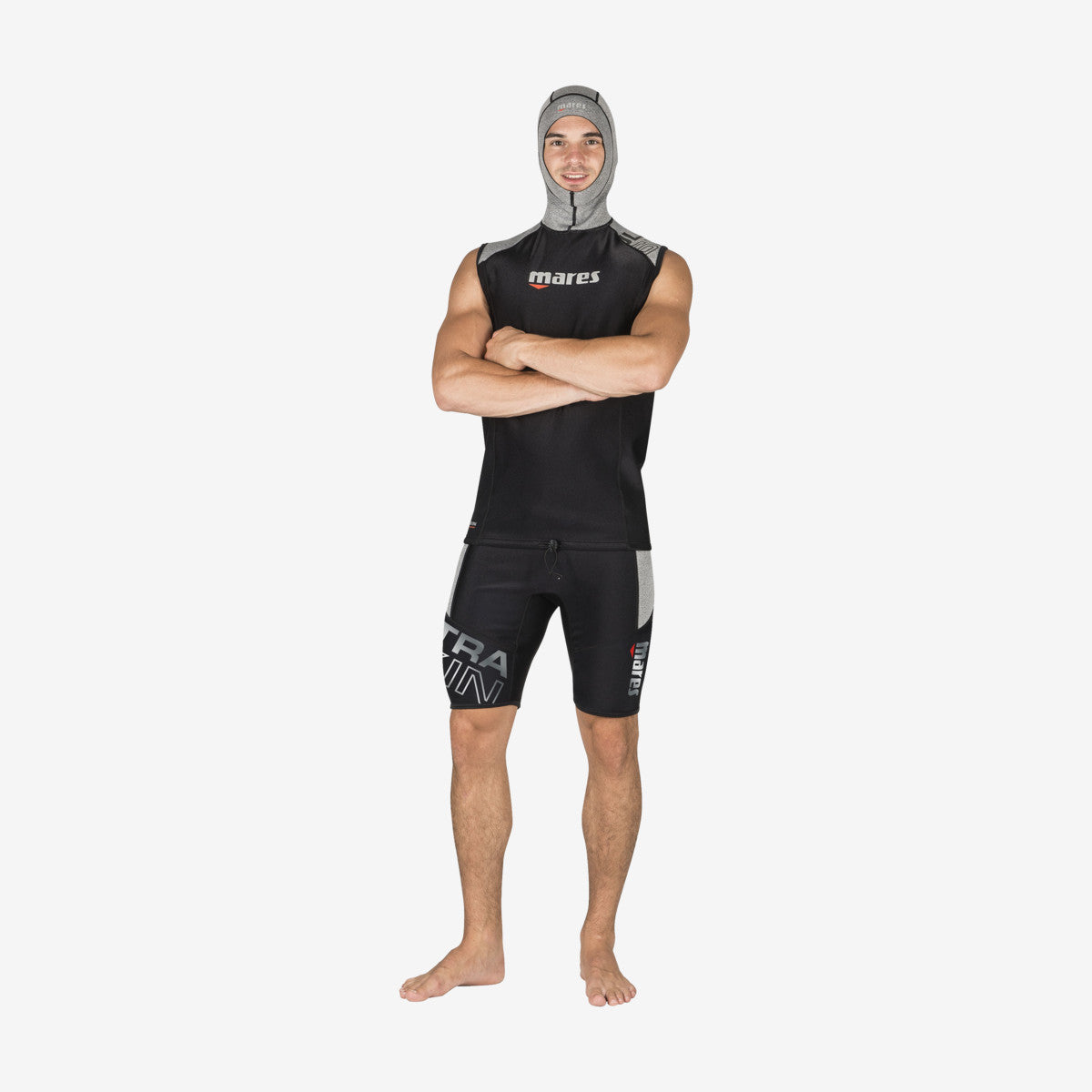 MARES Ultraskin Sleeveless with Hood Man וסט לייקרה לגבר עם כובע